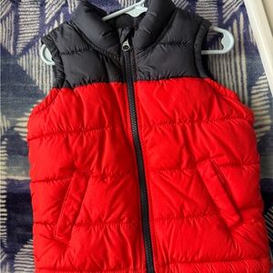 Old Navy Red and Black Kids Puffer Jacket